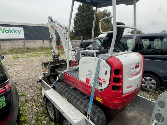 Takeuchi TB216 Excavator, Ifor Williams GH94BT Plant Trailer and FRD FX25 3T Breaker