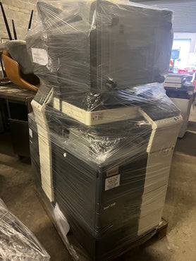 Lot 1 - Pallet of 2 Ineo+258 Printers with Finisher